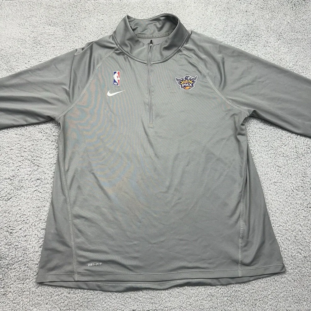 Nike Dri-Fit Women's XL AT9711-002 NBA Phoenix Suns Basketball 1/4 Zip Pullover